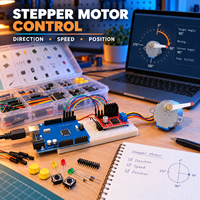 Kit de démarrage RFID ATmega328P R3 en stock, moteur pas à pas, servo, écran LCD 1602, capteur, platine d'expérimentation, ensemble de développement électronique
