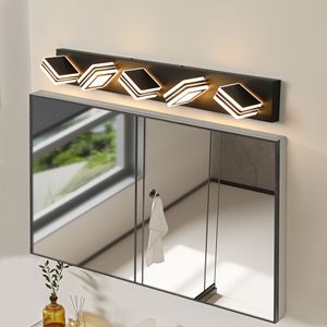 5 <b>Light</b> LED <b>Vanity</b> <b>Light</b> Sleek 34\" Modern Bathroom Wall Fixture Iron and Acrylic Dimmable Energy Efficient for <b>Mirror</b> - Product Image 4