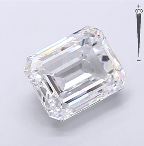 Diamante Cultivado en Laboratorio con Certificación IGI, Corte Esmeralda de 3.02 CT, Color D, Claridad VVS2, CVD LG 743519771 ROYAL GEMS para Joyería - Product Image 2