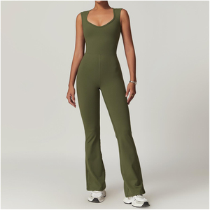 wholesale fitness <b>jumpsuit</b> women supplier custom logo performance compression <b>jumpsuit</b> manufacturer private label four way - Product Image 5