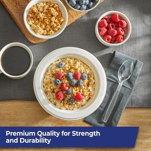 300 Cucchiai Monouso in Plastica Trasparente Resistente per Uffici, Mense, Chioschi e Ristoranti - Product Image 3