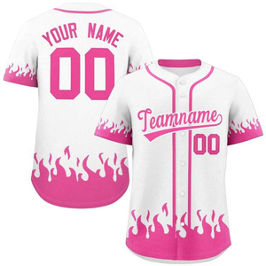 Customizable Baseball Jersey Mens Short Sleeve <b>White</b> Navy Blue Team Name Front Print Breathable Polyester - Product Image 6