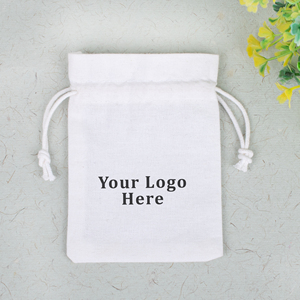 Custom Cotton <b>Drawstring</b> <b>Bag</b> With Logo Printing For Gift Packaging Craft Use Handmade Container Pouch - Product Image 6