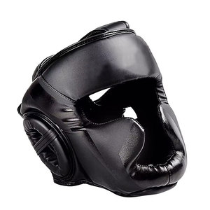Protège-tête de boxe en cuir PU rouge avec fermeture auto-agrippante pour adultes, équipement de sport unisexe - Product Image 6