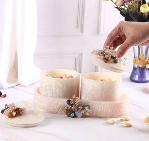 Handcrafted Vintage Epoxy Resin <b>Storage</b> Jar Set Cover Tray Black Gold Lidded Dry Fruit <b>Containers</b> Kitchen <b>Stackable</b> Freshness - Product Image 4