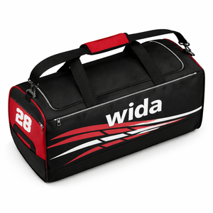 กระเป๋าเดินทางกีฬาคุณภาพสูง ยี่ห้อ Wida Sports เป็นมิตรกับสิ่งแวดล้อม สำหรับทีมกีฬา  รับสกรีนโลโก้  สำหรับอเมริกันฟุตบอล  ผลิตจากโพลีเอสเตอร์ 1680D  ความจุ 50-70 ลิตร ทนทาน - Product Image 4