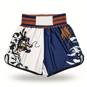 Pantalones Cortos de MMA de Alta Calidad para Entrenamiento, Pantalones Cortos de Lucha para Hombre, Ajuste Largo, Verde/USA, Personalizados - Product Image 1