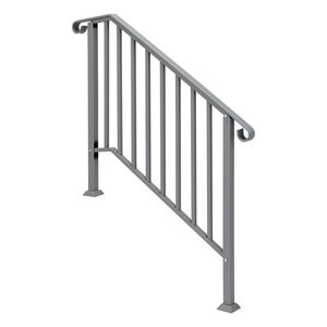 Corrimano in Ferro a 3 Gradini per Esterni, Qualità Premium, Componenti per Scale da Esterno - Product Image 2