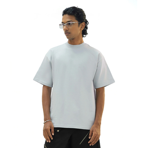 เสื้อยืดคอกลมแขนสั้นทรงหลวมผ้าฝ้ายแท้ 100% สำหรับผู้ชาย  รับสกรีนโลโก้ ระบายอากาศได้ดี คุณภาพสูง น้ำหนัก 220 กรัม - Product Image 1