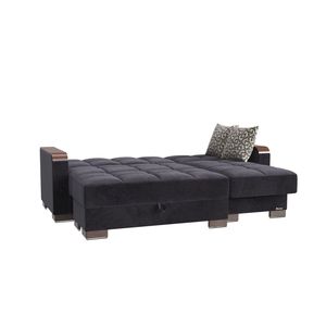 Collezione PrimeNest ZenAero Chaise longue in legno rifinito imbottito con funzione di stoccaggio - Product Image 3