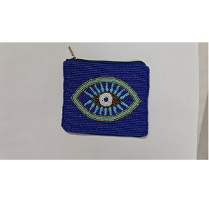 Unique Design Fashion Beaded Coin Purse for Ladies Traditional Embroidered <b>Small</b> <b>Wallet</b> with Secure Zip Available For Sale - Product Image 1