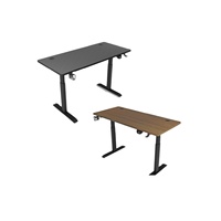 Bureau assis-debout électrique moderne à hauteur réglable avec moteur unique et capacité de charge de 80 kg pour bureau à domicile et villa