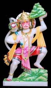 Estatua de Hanuman Ji de Mármol Blanco de Alta Calidad en Posición de Pie, Fabricante, Mayorista y Proveedor para Templos y Hogares - Product Image 3