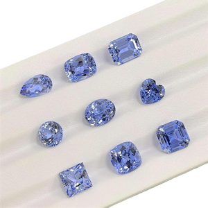 Saphirs bleus en pierres brutes de plusieurs tailles, saphirs bleus créés en laboratoire pour la fabrication de bijoux, vente en gros, approvisionnement en vrac - Product Image 5
