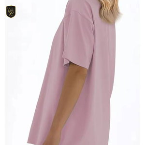 Camisetas Extra Grandes de Estilo Urbano para Mujer, de Algodón, Corte Holgado, Manga Corta, Modernas, Casuales, para Verano - Product Image 4