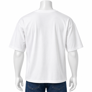 T-shirt décontracté à manches courtes pour homme, col rond, 100 % coton de haute qualité, respirant, écologique, Seed Fashion Blue - Product Image 4