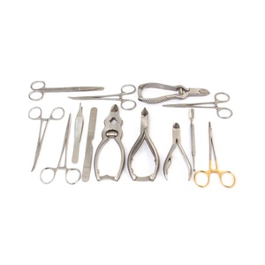 Nouvel ensemble de podologie industrielle de 13 pièces, coupe-ongles pour soins des pieds, instruments en acier inoxydable, kit de manucure et pédicure CE - Product Image 1