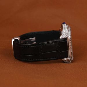 Reloj de Lujo para Hombre con Caja Plateada y Diamantes, Movimiento Analógico de Cuarzo ETA, Esfera de Cristal de Zafiro, Correa Plateada/Moissanita Oculta - Product Image 3