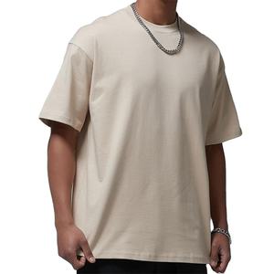 เสื้อยืดผ้าฝ้ายพิมพ์ลายพัฟขนาดใหญ่ของ GSM สำหรับผู้ชายเสื้อยืดผ้าฝ้ายพิมพ์ลายพัฟขนาดใหญ่กว่าปกติ280ชิ้น - Product Image 2