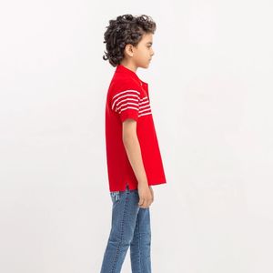 Chemises polo personnalisées pour enfants, garçons, manches courtes, rayées, sport, décontractées, uniformes scolaires, chemises polo modernes - Product Image 3