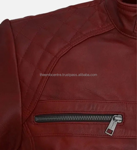 Veste en cuir véritable respirante et confortable pour hommes, veste tendance en cuir pour hommes, design OEM, hiver, vente en gros, top tendance - Product Image 4