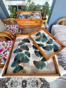 Solid Wood Printed <b>Tray</b> Customize Size Fruits And Food <b>Storage</b> <b>Tray</b> Handmade Collection Top Quality Enamel Printed <b>Tray</b> - Product Image 3