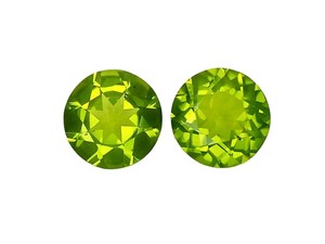 Piedra preciosa de peridoto verde natural, corte redondo, peridoto suelto de Pakistán para la fabricación de pendientes y diseño de joyería. - Product Image 5