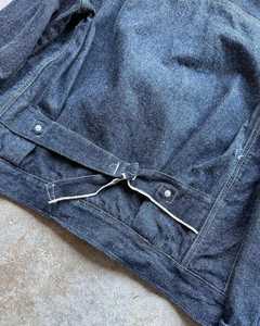 Veste en jean délavé pour homme, style workwear, col rabattu, manches classiques, longueur courte, en coton, vêtement d'extérieur pour l'automne - Product Image 5