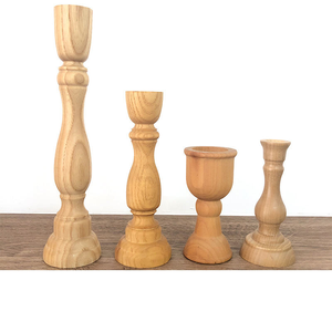 Elegante Portavelas de Madera Pulida para Decoración del Hogar, Candelabro Navideño Ecológico Clásico Multicraft - Product Image 2