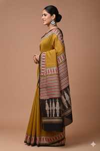 Sari de Seda Chanderi Ligero para Venta al Por Mayor - Product Image 2