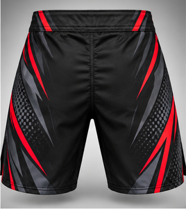 Pantalones Cortos de Entrenamiento de MMA de Alta Calidad para Hombre, Transpirables, Ligeros, de Secado Rápido, 100% Poliéster, Ajuste Atlético, para Gimnasio y Deportes - Product Image 6