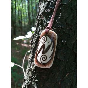 Collar de Hueso Hecho a Mano, Ecológico, Estilo Bohemio, Pieza Étnica, Diseño Tribal Tallado, Regalo de Artesanía Natural - Product Image 3