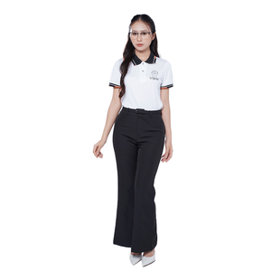 Uniforme Personalizable para Personal Promocional, Conjunto de Camisa Polo y Delantal, Ropa de Trabajo de Poliéster Tejido para Cafetería, Restaurante, Panadería - Product Image 3