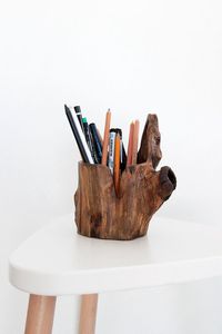 Organizador de Escritorio de Madera Ecológico para Papelería, Portalápices de Madera para Uso Diario en la Oficina, Organizador de Escritorio Profesional de Madera con P - Product Image 5