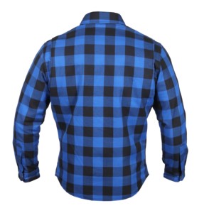 Chemise de protection en flanelle pour moto, grande taille, hiver, robuste, conçue pour le confort, la sécurité et le style en conduite urbaine - Product Image 2