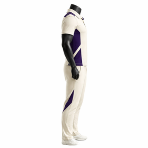 Conjunto de Uniforme de Polo Blanco Personalizado para Cricket, Camisa y Pantalones de Secado Rápido, Transpirables y que Absorben la Humedad, Venta al Por Mayor OEM - Product Image 4
