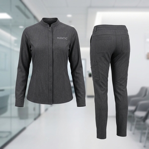Meilleures ventes : Ensembles d'uniformes médicaux pour infirmières avec poches, tenues d'hôpital d'été - Product Image 1