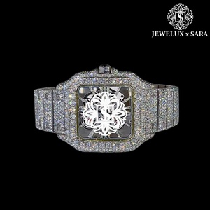 นาฬิกาเพชรโมสซาไนต์สแตนเลสสตีลคุณภาพสูงระดับไฮเอนด์ ของขวัญสุดเพอร์เฟกต์สำหรับวันครบรอบ วันเกิด และของขวัญสำหรับองค์กร - Product Image 1