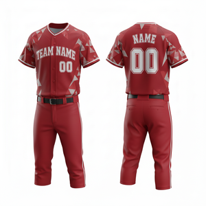 Maillot de baseball personnalisé en polyester à séchage rapide et respirant, uniforme de sport imprimé par sublimation de haute qualité (avant) - Product Image 4