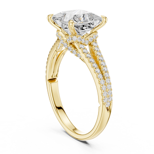 Anillo de Compromiso con Diamante Corte Princesa para Mujer, Oro Blanco, Estilo Clásico, Diamantes Naturales Certificados por GIA - Product Image 6