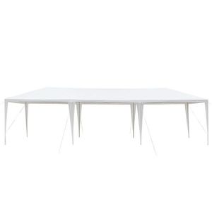 Tenda per Feste all'Aperto Bianca 3x9m, Struttura in Ferro Verniciato con Rivestimento in PE, per Matrimoni ed Eventi - Product Image 3