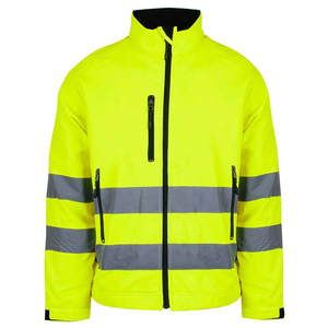 Vêtements de sécurité pour l'industrie Fazn, veste softshell en spandex, logo et couleur personnalisés, vêtements de travail extensibles, vestes pour hommes - Product Image 3