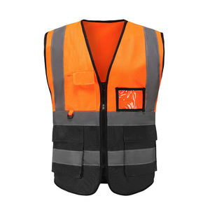 Quality Breathable Security Safety Vest Sleeveless Reflective Clothing with Reflective Stripes Emergency Vest for <b>Workers</b> - Product Image 4