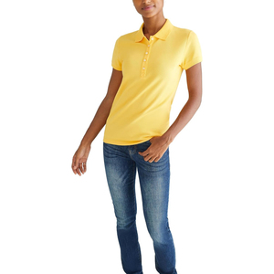 Polo Moderno para Mujer, Camiseta Casual de Manga Corta con Cuello, Corte Regular, Elegante Cierre de Botones, Polo de Moda para el Verano - Product Image 4