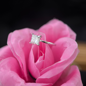 Princess <b>Diamond</b> Engagement <b>Ring</b> 2.50ct D VS1 Solitaire IGI Certified 14K White Gold Bridal Jewelry - Product Image 2