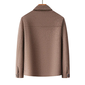 Veste polaire homme hiver à col montant et fermeture éclair frontale, imperméable, écologique, personnalisable – Prix promotionnel de gros - Product Image 3