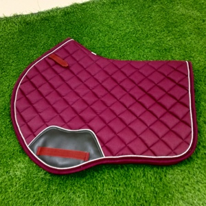 Ensemble de tapis de selle d'équitation professionnels, couleurs personnalisées, doublure en tissu 100% coton, tapis de selle d'équitation réglable - Product Image 5