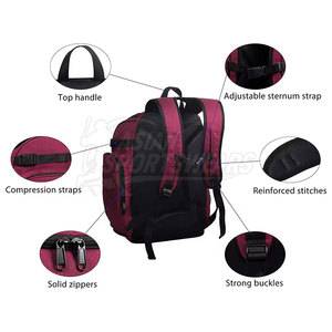 Mochila de Baloncesto Profesional de Gran Capacidad con Compartimento para Zapatos para Entrenamiento Deportivo al Aire Libre - Product Image 3
