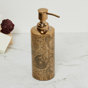 Decorative Brass Lotion <b>Pump</b> for Stylish Bathroom Accessories Eco-Friendly Refillable Bottles for Daily Use and Home Cleaner - Product Image 1