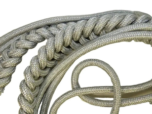 Aiguillette Personalizada de Alta Calidad con Puntas Doradas, Técnica de Trenzado Ecológica para Uniformes de Infantería, Venta al Por Mayor - Product Image 2